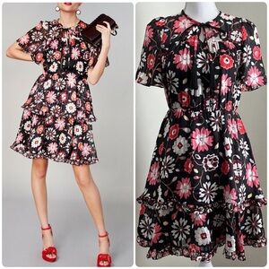 KATE SPADE New York Casa Flora A-Like Silk Dress